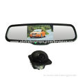 Car rear view system with 4.3" after market mirror monitor and wide view angle waterproof cameraNew
